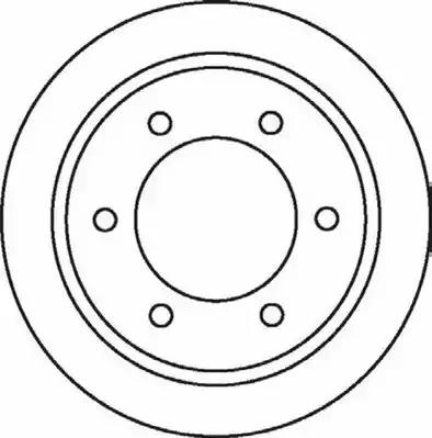 Гальмівний диск передній vw caddy / skoda felicia 562073JC BENDIX JURID