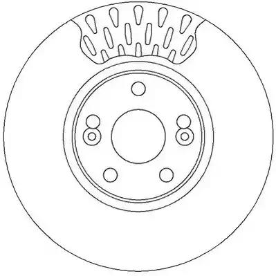Jurid renault диск гальмівний передн. espace iii 98-02 562150JC BENDIX