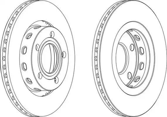 Гальмівний диск 562176JC BENDIX JURID
