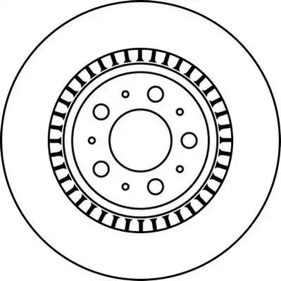 Гальмівний диск задній volvo xc90 562218JC BENDIX JURID