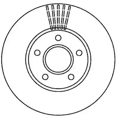 Диск гальмівний 562251JC BENDIX JURID