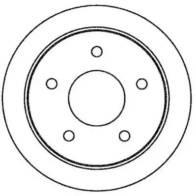 Гальмівний диск 562264J BENDIX JURID