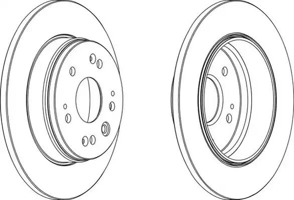Гальмівний диск 562284JC BENDIX JURID
