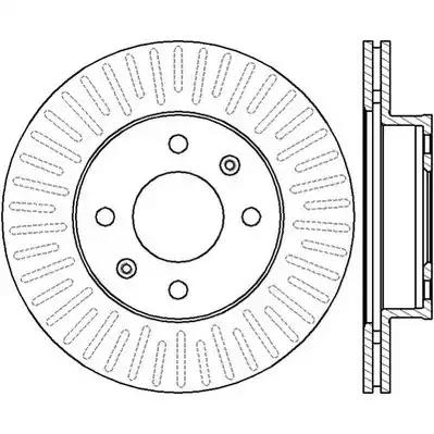 Гальмівний диск передній kia picanto i ii / hyundai i10 i ii / saab 9-3 562428JC BENDIX JURID
