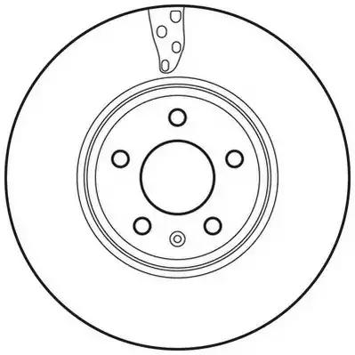 Гальмівний диск передній audi a4 a5 562466JC BENDIX JURID