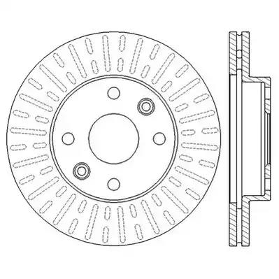 Jurid kia гальмівний диск передн.rio 00- 562556JC BENDIX JURID