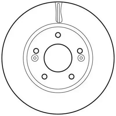 Гальмівний диск передній hyundai sonata tucson i30 / kia carens ceed magentis... 562625JC BENDIX JURID