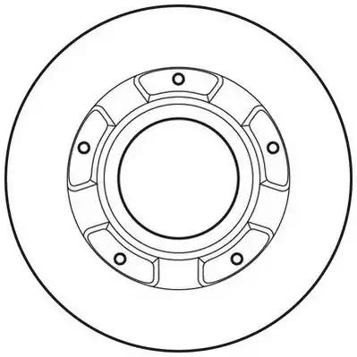 Гальмівний диск 562638JC BENDIX JURID