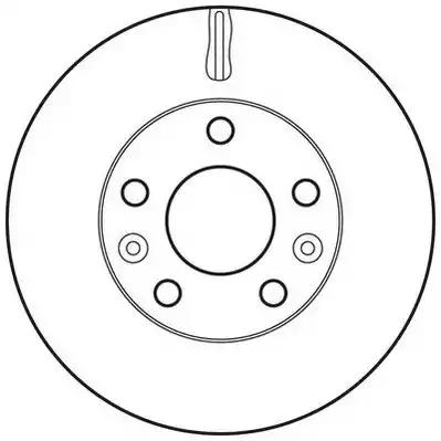Гальмівний диск передній renault duster megane iv / dacia duster 562658JC BENDIX JURID