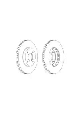 Диск гальмівний 562693JC BENDIX JURID