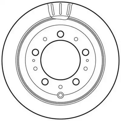 Гальмівний диск 562744JC BENDIX JURID