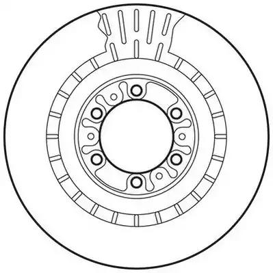 Гальмівний диск 562798JC BENDIX JURID