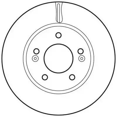Гальмівний диск передній hyundai accent / elantra 562817JC BENDIX JURID