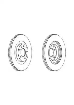 Гальмівний диск 562921JC1 BENDIX JURID