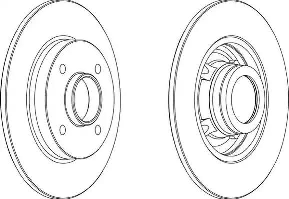 562938jc-1 jurid - гальмівний диск 562938JC1 BENDIX JURID