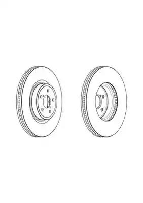 Гальмівний диск 562945JC1 JURID