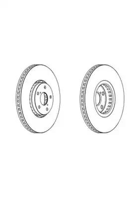 Гальмівний диск 562950JC1 BENDIX JURID