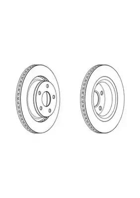 Гальмівний диск 562952JC1 BENDIX JURID