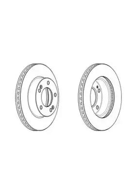 Гальмівний диск 562982JC BENDIX JURID