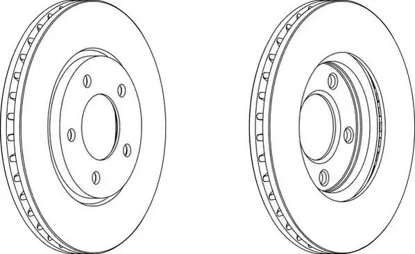 Гальмівний диск 563030JC BENDIX JURID