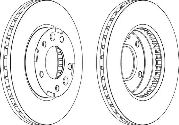 Гальмівний диск 563039JC BENDIX JURID