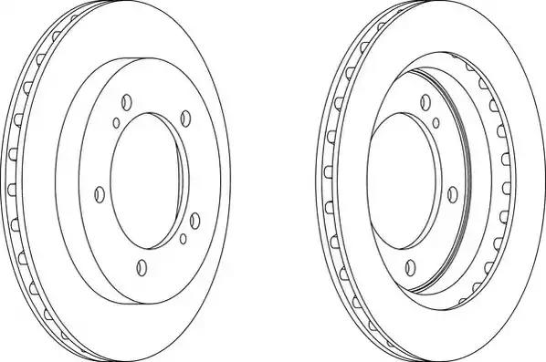 Диск гальмівний 563049JC BENDIX JURID