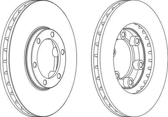 Диск гальмівний 563072JC BENDIX JURID