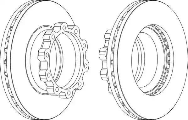 Гальмівний диск 567500J JURID