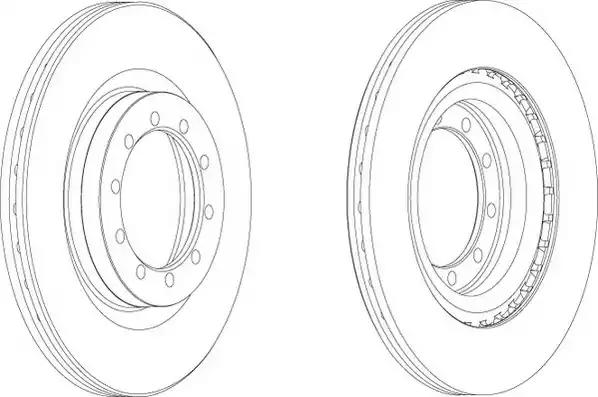 Jurid диск гальмівний передн. renault maskott до 2007 р 569101J BENDIX JURID