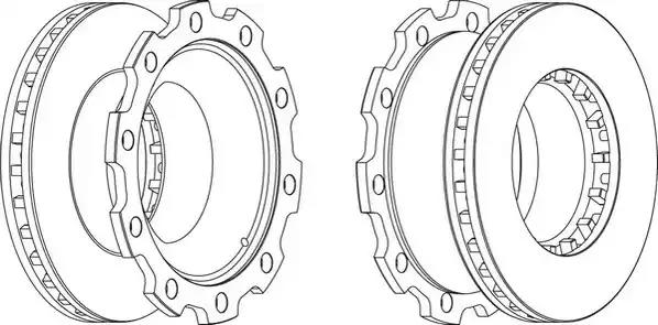 Гальмівний диск 569144J JURID