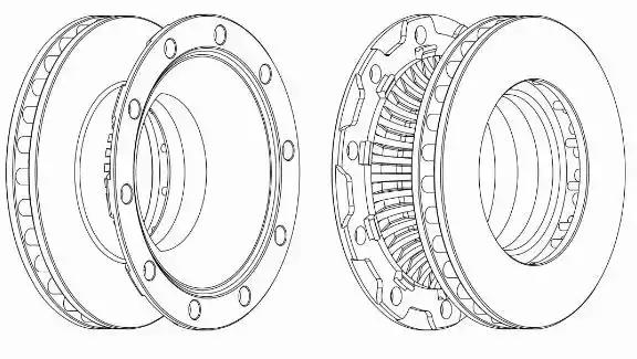 Гальмівний диск 569145J JURID