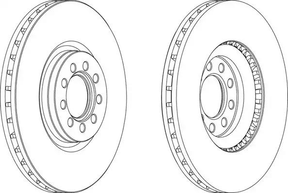 Гальмівний диск 569164J BENDIX JURID