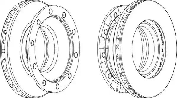 Гальмівний диск 569267J JURID