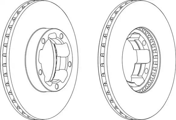 Гальмівний диск 569273J BENDIX JURID