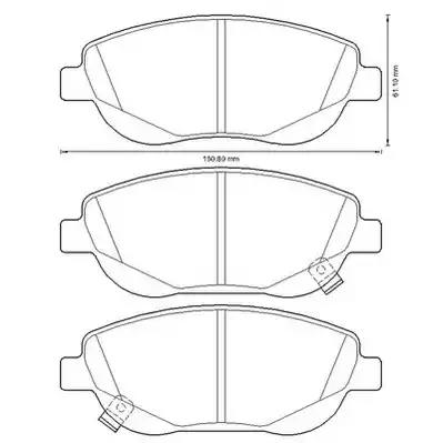 Jurid toyota колодки гальм. передн. avensis 20-22 08- 572634JC BENDIX JURID