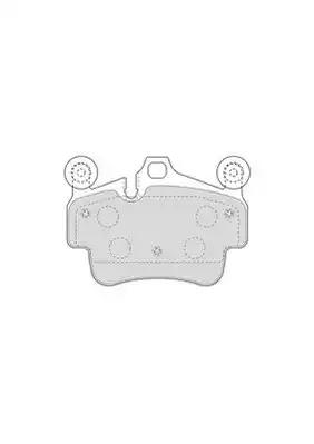 Гальмівні колодки передні porsche 911 boxter cayman 573650J BENDIX JURID