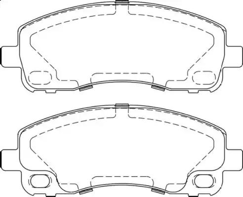 Комплект гальмівних накладок, дискове гальмо 573661J BENDIX JURID