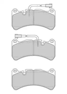 Комплект гальмівних накладок, дискове гальмо 573663J JURID