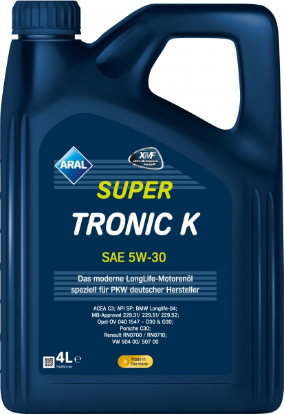 Олива моторна supertronic k 5w-30 4л 5W30SUTRK4L ARAL