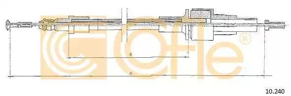 Тросовий привод, привод зчеплення 10240 COFLE