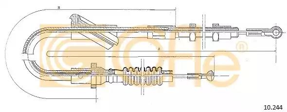Тросовий привод, привод зчеплення 10244 COFLE