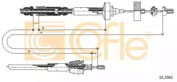 Тросовий привод, привод зчеплення 102962 COFLE
