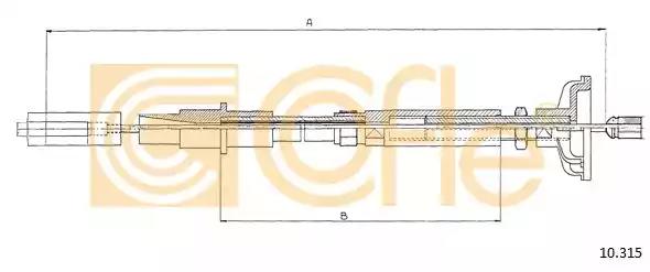 Трос зчеплення 10315 COFLE
