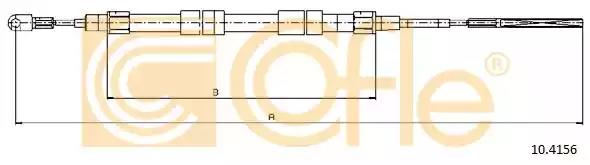 Трос ручника 104156 COFLE