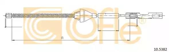 Трос ручника 105382 COFLE
