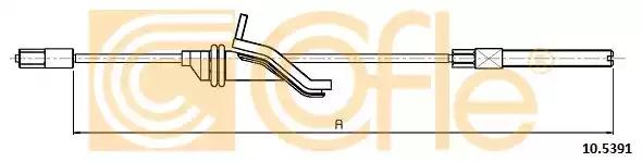 Тросовий привод, стоянкове гальмо 105391 COFLE