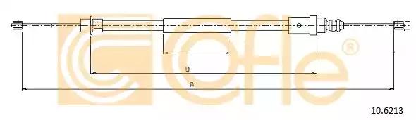 Тросовий привод, стоянкове гальмо 106213 COFLE