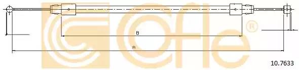 Трос ручного гальма перед. audi q7 vw touareg 2.5d-6.0d 10.02-08.15 107633 COFLE
