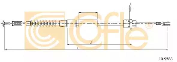 Тросовий привод, стоянкове гальмо 109588 COFLE