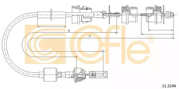 Тросовий привод, привод зчеплення 112146 COFLE